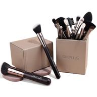 👩 sixplus makeup brushes: 15-piece pro set with organizer - ideal for foundation, powder, concealer, eyeshadow & blush - perfect gift for women, girlfriend, and mom logo
