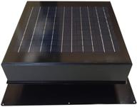 🏠 remington solar 20-watt black solar attic fan with thermostat & humidistat - weather resistant vent fan for homes logo