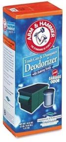 img 3 attached to 🗑️ Arm & Hammer 3320084116 Trash Can & Dumpster Deodorizer - Original Sprinkle Top Powder, 42.6oz