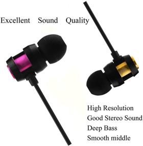 img 3 attached to 🎧 Noise Isolating Earbuds with Microphone - 2 Pack Headphones Bass Earphones with Mic, Volume Control - Enhanced SEO