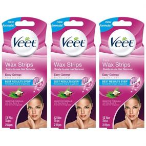 img 4 attached to VEET Ready Use Wax Strips Hair Remover