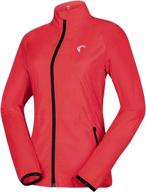 packable women's windbreaker jacket - convertible, 🌬️ lightweight & water-resistant for cycling, running - windproof design logo
