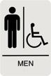 headline sign 5213 ada wheelchair accessible men&#39 logo
