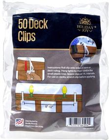 img 3 attached to 🔌 Sorillo Brands - 50 Outdoor Light Deck Clips