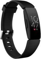 🔝 premium black ouwegaga compatible fitbit inspire 2 and ace 2 bands - stylish fitness accessories for men, women, and kids logo