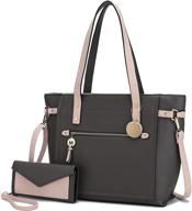 versatile collection satchel handbag wristlet wallet: the perfect combo for women's style logo