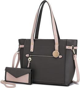 img 4 attached to Versatile Collection Satchel Handbag Wristlet Wallet: The Perfect Combo for Women's Style