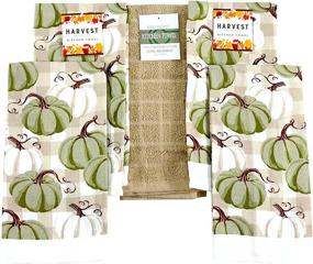img 1 attached to Кухонные полотенца Farmhouse Fall Decor Kitchen Towels
