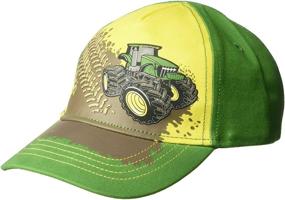 img 3 attached to Детская бейсболка John Deere желтого цвета для мальчика: стильные и функциональные аксессуары