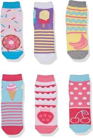 img 3 attached to 🍦 Носки Jefferies Socks Sweet Treats для девочек со сменными принтами мороженого и пончиков - пакет из 6 пар.