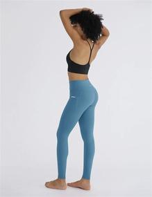 img 1 attached to Enhance Your Workout with ODODOS Women's Cross Waist Yoga Leggings featuring a Convenient Pocket