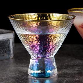 img 1 attached to Lysenn Iridescent Stemless Martini Glasses