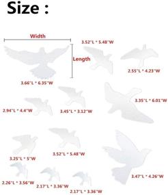 img 1 attached to 🐦 Protect Birds from Window Collisions with UV Reflective Anti-Collision Window Alert Stickers