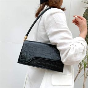 img 3 attached to AMHDV Shoulder Crocodile Crossbody 03Off White Women's Handbags & Wallets and Clutches & Evening Bags