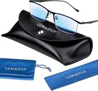 👓 the ultimate solution for digital eye strain: lumadux anti blue light glasses - combat headaches, blurry vision, & enhance computer & reading experience logo