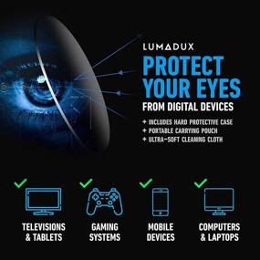 img 1 attached to 👓 The Ultimate Solution for Digital Eye Strain: Lumadux Anti Blue Light Glasses - Combat Headaches, Blurry Vision, & Enhance Computer & Reading Experience