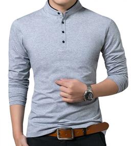 img 2 attached to 👕 Men's Fashion T-Shirts: YTD Casual Sleeve Clothing and Shirts Collection