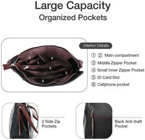 img 2 attached to Lekesky Handbags Shoulder Crossbody Designer