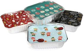 img 1 attached to 48-Piece Christmas Foil Containers: Perfect Food Storage for Party Leftovers & Treats