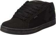 etnies fader skate black skulls men's shoes and athletic logo