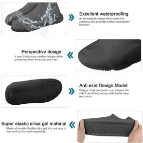 img 2 attached to 👞 ZOEAST(TM) Waterproof Silicone Shoe Covers - Reusable Non-Slip Shoes Overshoe for Indoor, Rain, Snow, and Grassland - Men, Women, and Children