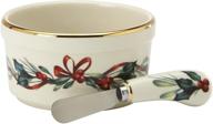 🌲 winter greetings lenox bowl spreader логотип