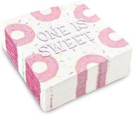 donut birthday party napkins pack logo