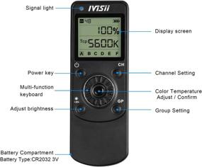 img 3 attached to Беспроводной светодиодный пульт IVISII с ЖК-дисплеем - RF-пульт для кольцевого света, в комплекте батарейка CR2032