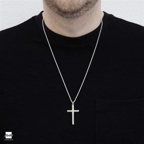 img 1 attached to 925 Sterling Silver Unisex Cross Pendant by Amberta