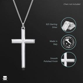 img 2 attached to 925 Sterling Silver Unisex Cross Pendant by Amberta