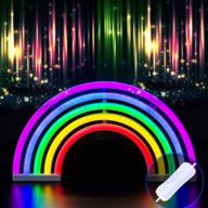 xiyunte neon sign rainbow neon light sign for wall decor логотип