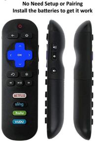 img 1 attached to 📺 Универсальный заменительный пульт для телевизоров Philips Roku 32PFL4664/F7, 40PFL4662/F7, 43PFL4662/F7, 50PFL4662/F7 - совместим с телевизорами Philips Roku всех моделей