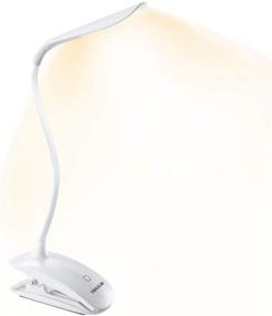 img 4 attached to 📚 Vekkia Rechargeable Reading Lamp: 14 LED Clip On for Bed Headboard, Eye-Caring 3 Brightness, Perfect for Bookworms & Kids