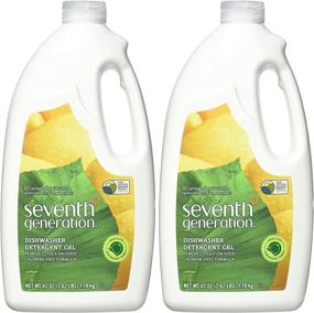 img 1 attached to 🌿 Seventh Generation Auto Dish Gel - 42 oz - Lemon - 2 pk: Eco-friendly & Powerful Cleaning Solution