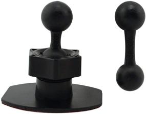 img 4 attached to 🗺️ iSaddle CH370 3M Adhesive Mount Holder for Garmin Nuvi GPS Navigator - Dashboard/Desk Mount Holder with 17mm Ball Connection