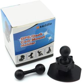 img 1 attached to 🗺️ iSaddle CH370 3M Adhesive Mount Holder for Garmin Nuvi GPS Navigator - Dashboard/Desk Mount Holder with 17mm Ball Connection