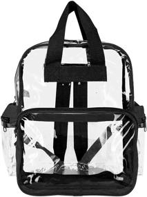 img 1 attached to 🎒 Transparent Plastic DALIX Backpack for Improved SEO