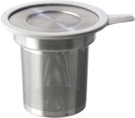 white forlife brew-in-mug tea infuser with extra-fine filtering and lid logo