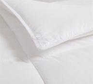 🛏️ premium hypoallergenic white down alternative comforter - full/queen size logo