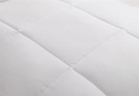 img 1 attached to 🛏️ Premium Hypoallergenic White Down Alternative Comforter - Full/Queen Size