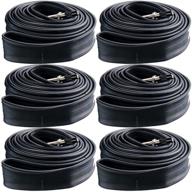 🚲 revere bicycles 3-pack: premium 48mm presta valve inner tubes - black 700c x 20-25. free replacement for manufacturer defects & flat tires. logo