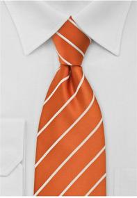 img 2 attached to Bows N Ties Necktie Pencil Striped Microfiber Men's Accessories