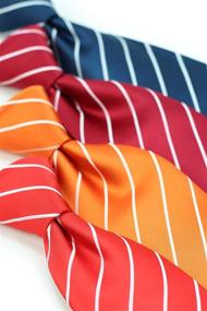 img 3 attached to Bows N Ties Necktie Pencil Striped Microfiber Men's Accessories