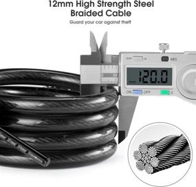 img 2 attached to 🚲 Opaza Bike Lock - 5-Digit Code, Lightweight & Security Cable Lock for Bicycle, Mountain Bike, Scooter - 1.2M/4ft Combination Lock