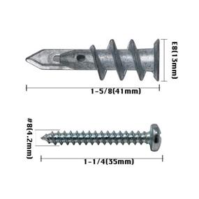 img 2 attached to T K Excellent Drilling Drywall Anchors Assortment Fasteners