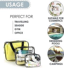 img 1 attached to 🧳 Ultimate IDS Toiletry Vacation Bathroom Storage: Streamline Your Travel Essentials