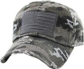 img 4 attached to 🎣 KBETHOS Tactical Operator Collection USA Fishing Mesh Ballcap: Show Your Patriotism and Style with Flag Patch America Outdoors Trucker Baseball Cap