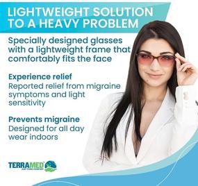 img 3 attached to Migraine Glasses: Ultimate Relief for Photophobia, Eye Strain & Light Sensitivity - Men and Women