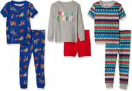 spotted zebra 6 piece snug fit dinoland boys' clothing : sleepwear & robes logo