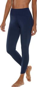 img 1 attached to 🩲 Coolibar Women's Tulip Swim Leggings: Stylish & Protective Women's Clothing